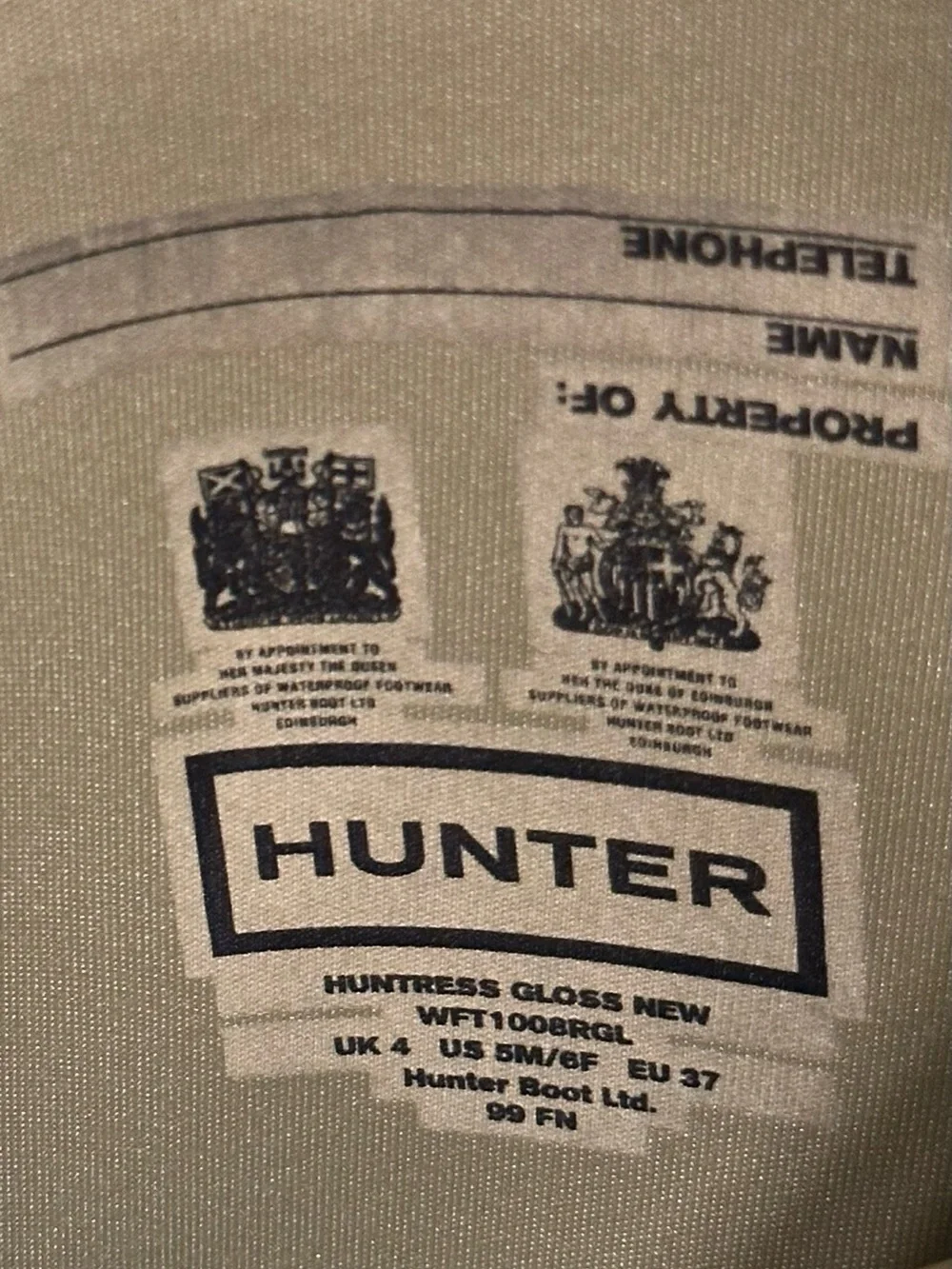 Hunter | “Huntress Gloss New” Boots - Unisex M5/W6